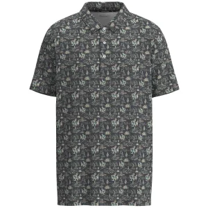 Hooey Men's Charcoal All Over Print Drive Polo