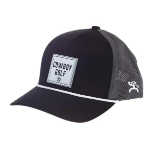 Hooey Mens Cowboy Black Golf Rope Cap