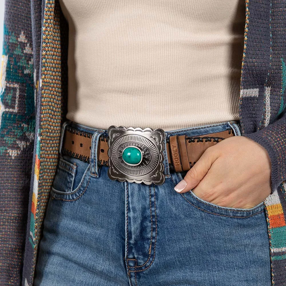 Hooey Turquoise Buckle Belt - Image 2