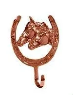 Horse Fare Copper 2 Horse Head Profile Hook