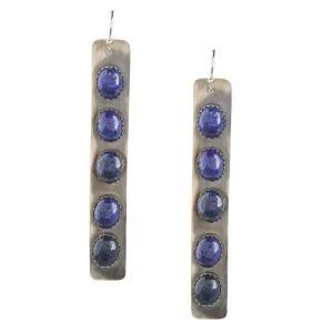 Horse Money Turquoise Carrol Bar Earrings