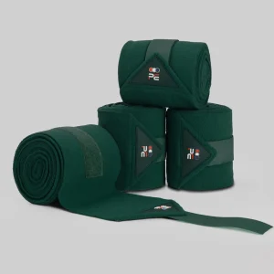 Horse Polo Fleece Bandages Green