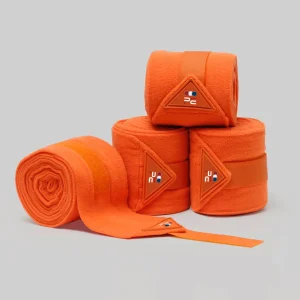 Horse Polo Fleece Bandages Orange