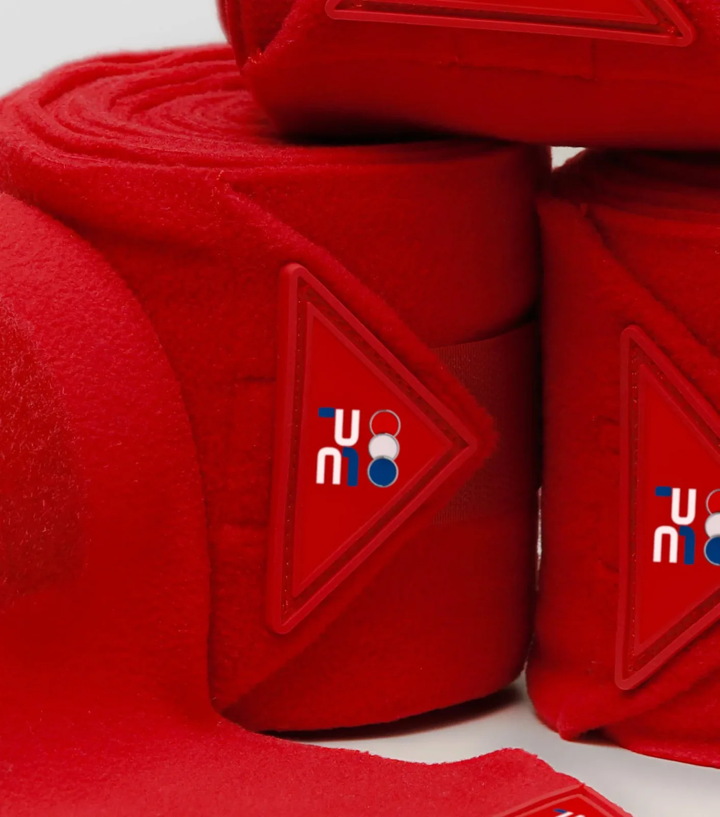 Horse Polo Fleece Bandages Red - Image 2