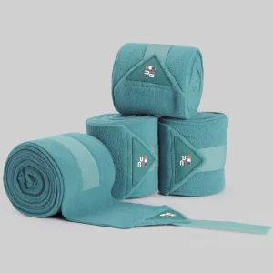 Horse Polo Fleece Bandages Turquoise