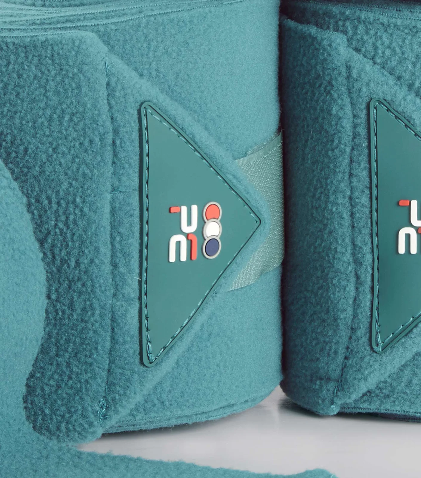 Horse Polo Fleece Bandages Turquoise - Image 2