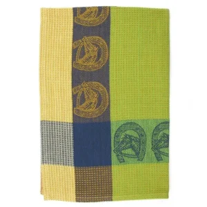 Horseshoes Waffle Weave Kitchen Towel 28 x 20 Mult