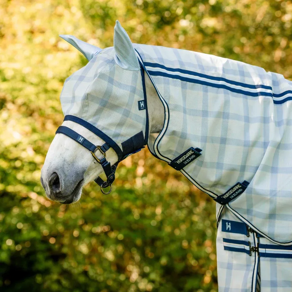 Horseware Ireland Newmarket Witney and Navy Horse Fly Mask with Ears