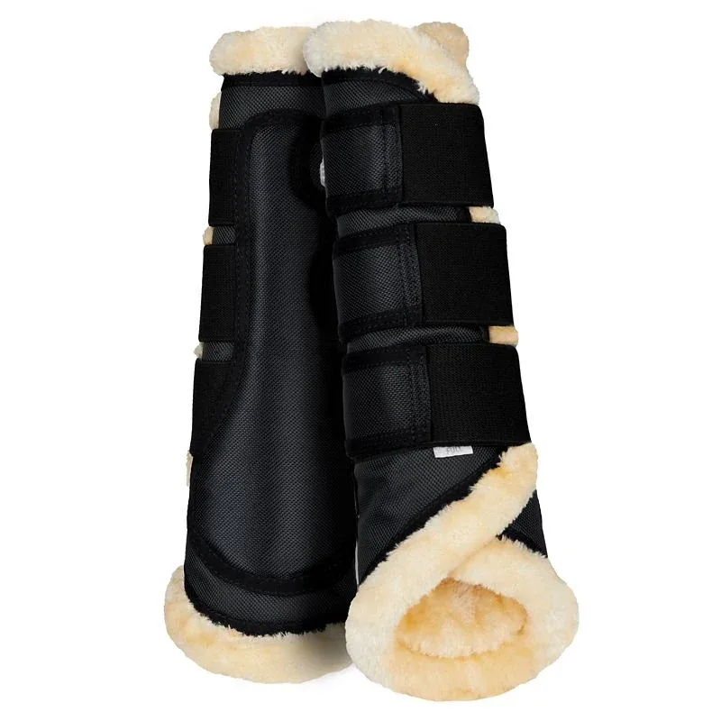 Horze Brushing Boots With Faux Fur
