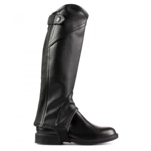 Horze Jr Leather Chaps 10 Black