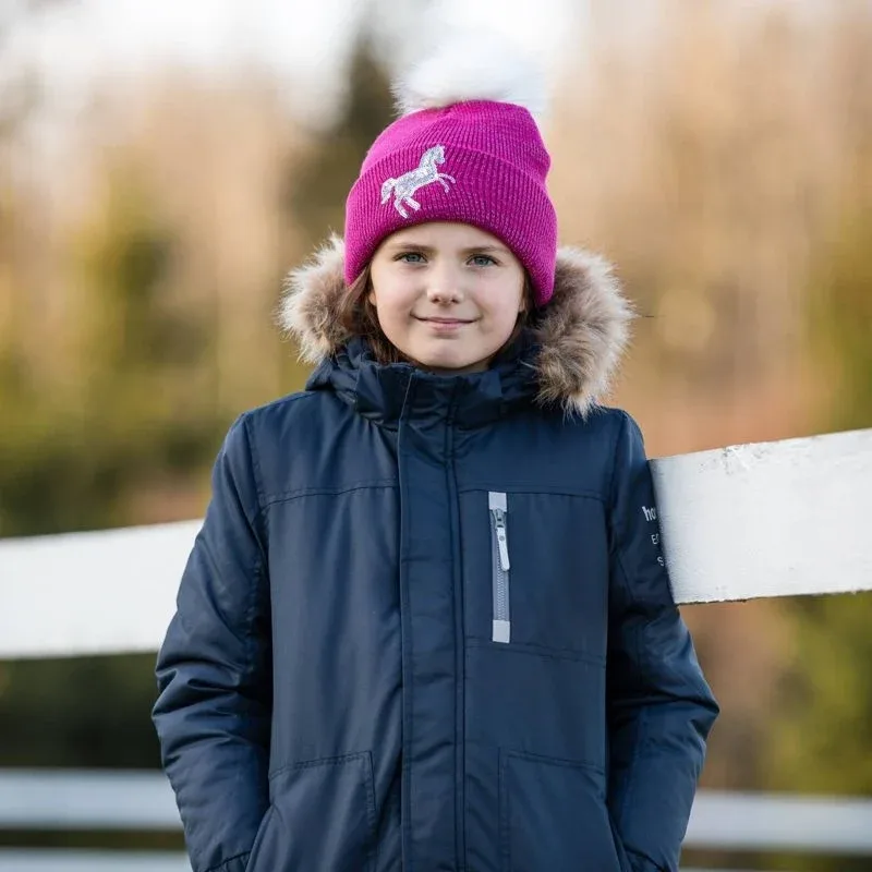 Horze Kids Terry Reflective Knit Hat