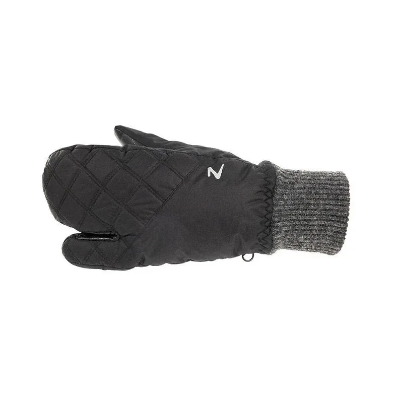 HorZe Padded 3-Finger Winter Mittens 6 Black - Image 2