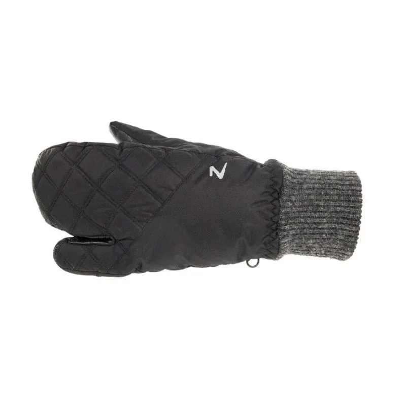 HorZe Padded 3-Finger Winter Mittens 6 Black