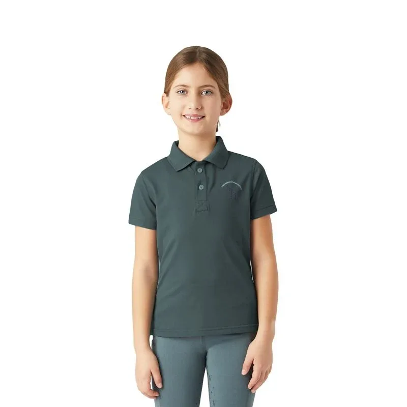 Horze Rae Kids Technical Polo Shirt - Image 2