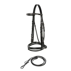 Horze Weston Flash Bridle with Reins