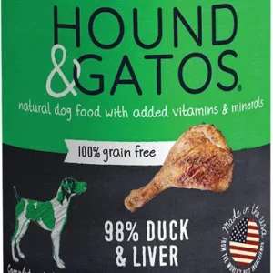 Hound & Gatos Dog Grain Free Duck 13Oz (Sold in Quantity of: 12)