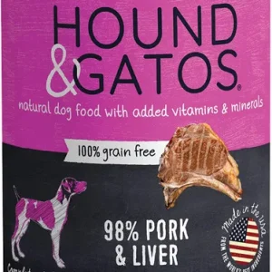 Hound & Gatos Dog Grain Free Pork & Pork Liver 13Oz (Sold in Quantity of: 12)