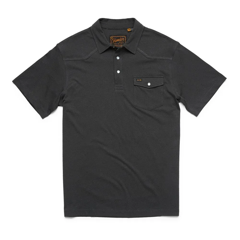 Howler Brothers Men's Antique Black Ranchero Polo