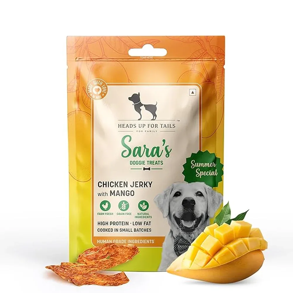 HUFT Sara's Doggie Mango Chicken Jerky Dog Treats