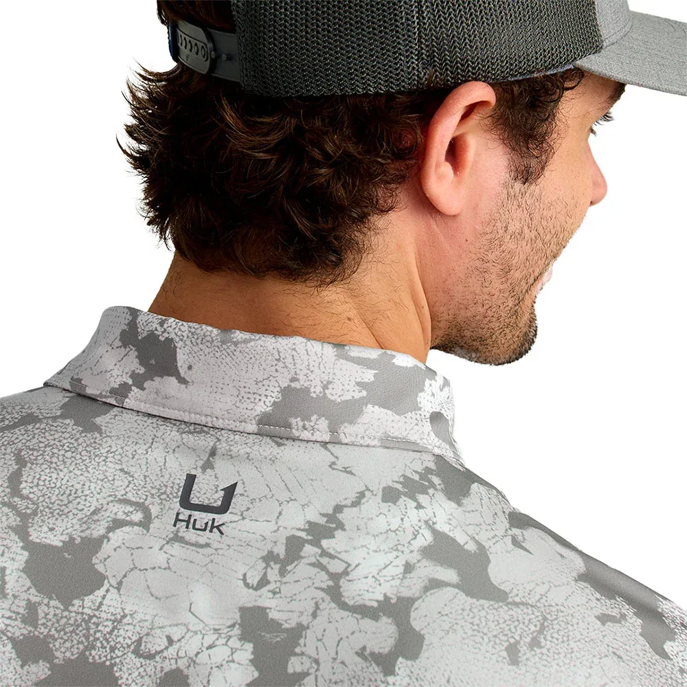 Huk Men's Shark Skin Pursuit Print Polo - Image 2