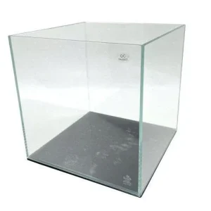Hydra Gem 45 Degree 4 Gal. (LI) Ultra Clear Rimless Aquarium 9.84×9.84×9.84″ with Mat 250*250*250 5mm