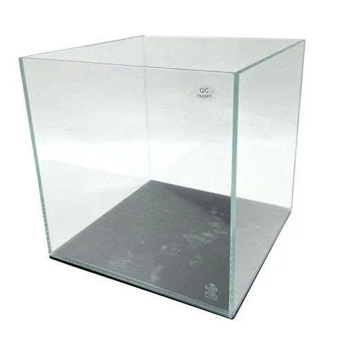 Hydra Gem 45 Degree 4 Gal. (LI) Ultra Clear Rimless Aquarium 9.84×9.84×9.84″ with Mat 250*250*250 5mm