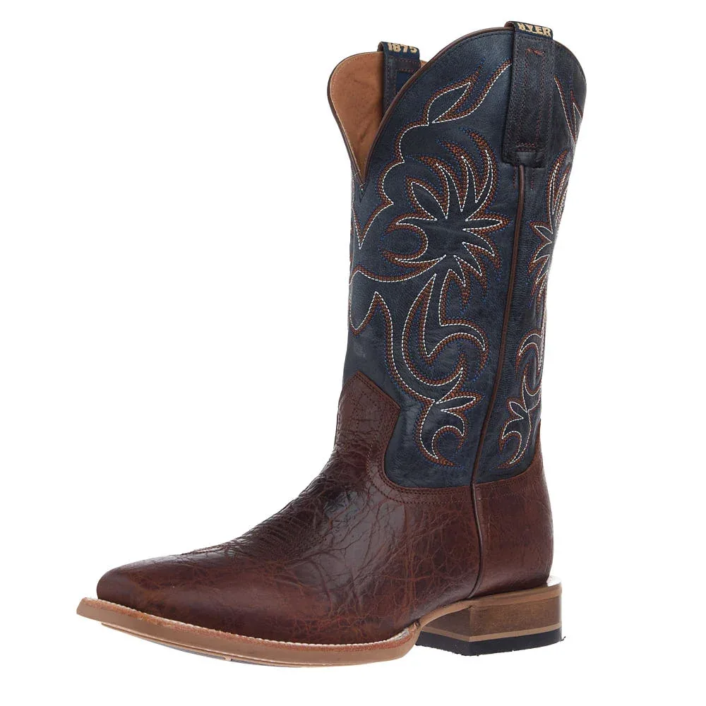 Hyer Boots Men's Burdett Brown Clay Cowhide Vamp 13