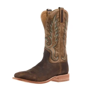 Hyer Boots Men's Kincaid Tobacco Shrunken Shoulder Vamp 13in Marble Tan Cowhide Top