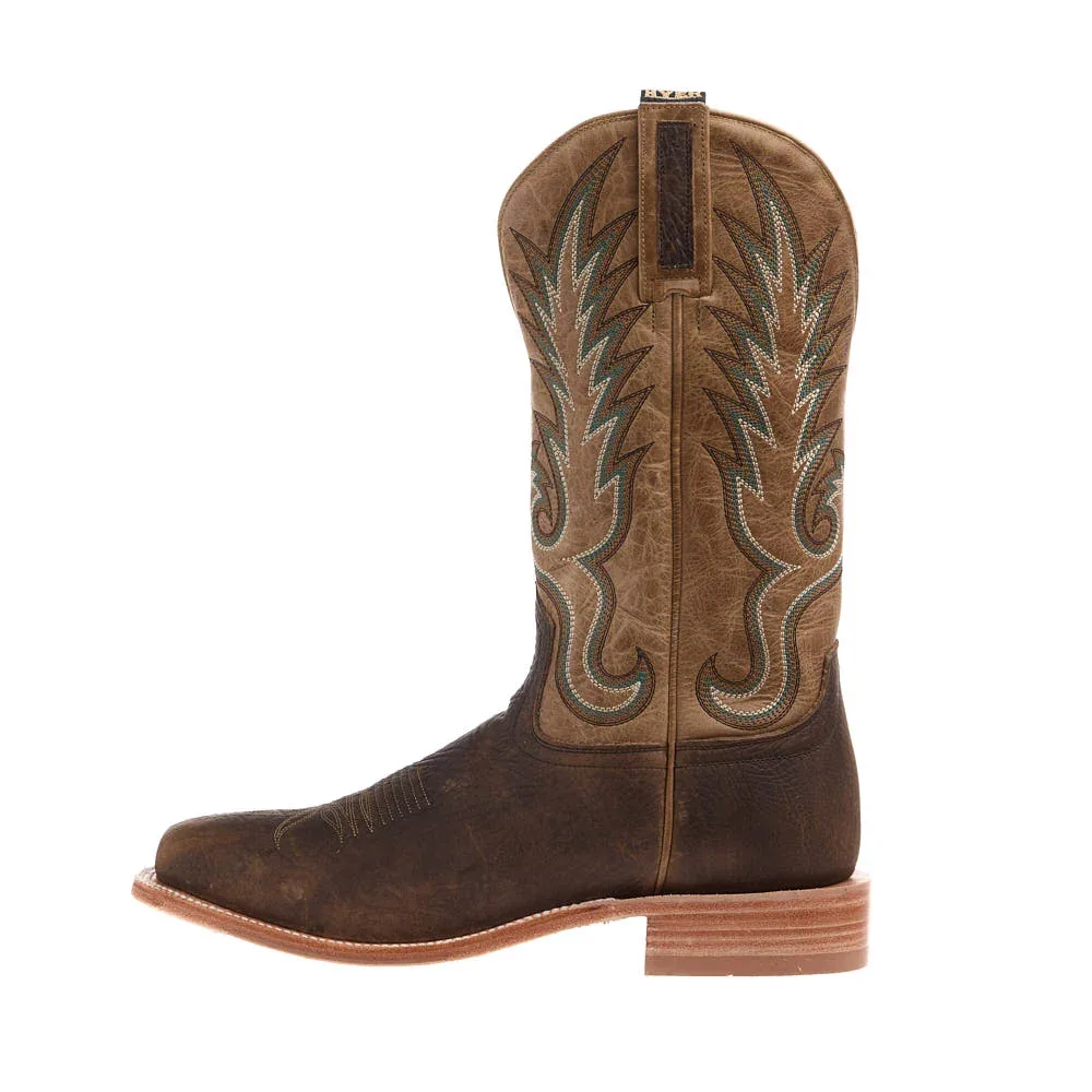 Hyer Boots Men's Kincaid Tobacco Shrunken Shoulder Vamp 13in Marble Tan Cowhide Top - Image 2