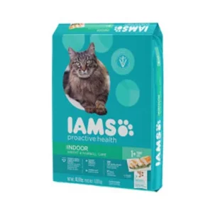 Iams Proactive Health Adult Indoor Weight and Hairball Care Dry Cat Food Salmon 7 Lb