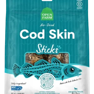 Icelandic Air-Dried Cod Skins Dog Treat Sticks