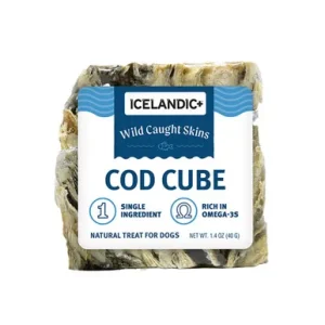 Icelandic+ Wild Caught Skins Cod Cube Natural Dog Treat