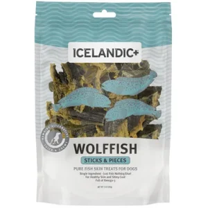 Icelandic+ Wolffish Pure Fish Skin Dog Treats
