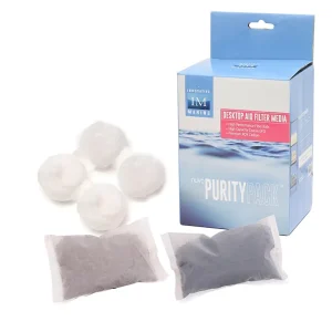 IM NUVO PurityPack Desktop - Includes 1 Fiber Ball Unit, 1 Rox Carbon Pouch, 1 GFO Pouch