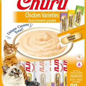 Inaba Churu Chicken Puree Cat Treats Variety Pack