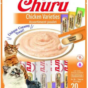 Inaba Churu Chicken Varieties Creamy Cat Treat 20 count