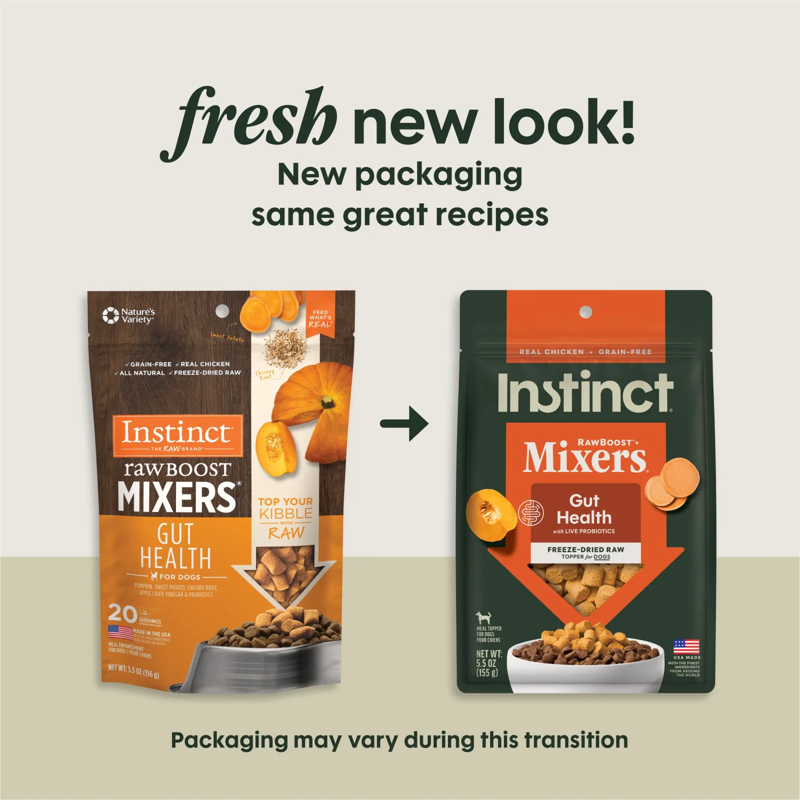 Instinct Grain Free Freeze Dried Raw Boost Mixers Gut Health Recipe Dog Food Topper - Image 2