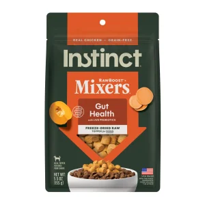 Instinct Grain Free Freeze Dried Raw Boost Mixers Gut Health Recipe Dog Food Topper
