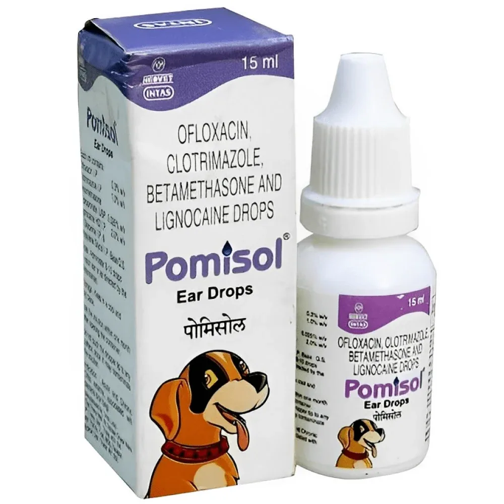 Intas Pomisol Ear Drops 15ml and Virbac Episoothe Oatmeal Shampoo 200ml for Dogs & Cats Combo - Image 2