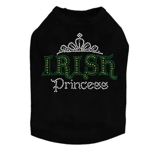 Irish Princess Rhinestone Dog Tank- Many Colors