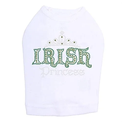 Irish Princess Rhinestone Dog Tank- Many Colors - Image 2