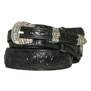Jack Daniels Alligator Print Ranger Belt with Buckle