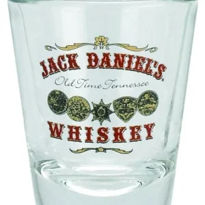 Jack Daniel's Gold Medals Shot Glass 2 oz Clear