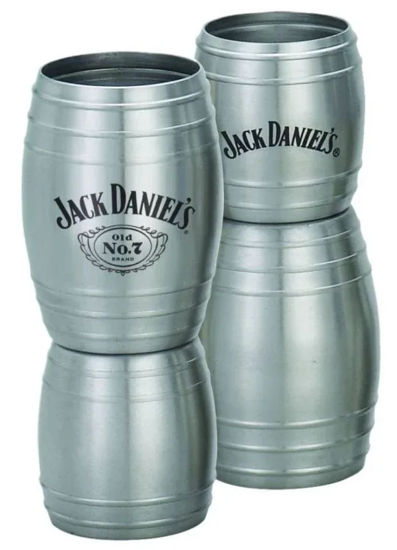 Jack Daniel's Label Barrel Double Jigger 3.625 Sta