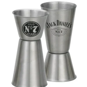 Jack Daniels Label Double Jigger 2 oz/1oz Stainles