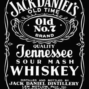Jack Daniel's Label Enamel Coated Metal Sign 12 1/