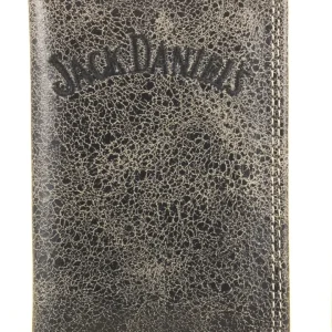 Jack Daniel's Mens Charcoal Collection Front Pocket Wallet