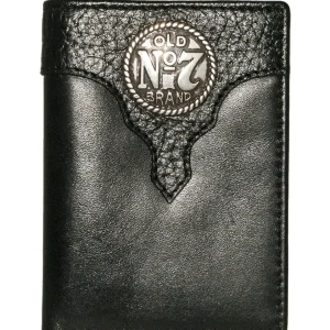Jack Daniel's Mens Old No.7 Collection Trifold Wallet
