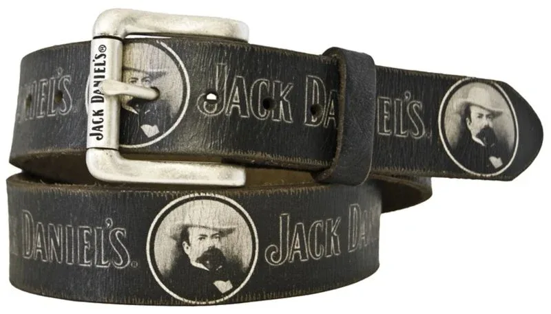 Jack Daniel's Vintage Cameo Screenprint Leather Be