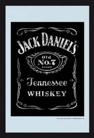 Jack Daniel's Weathered Label Mirror 7 7/8x11 3/4